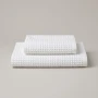 Set Badhandtücher Frottee Handtuch 54X110 und Gästetuch 45X65 Waffle 400gr